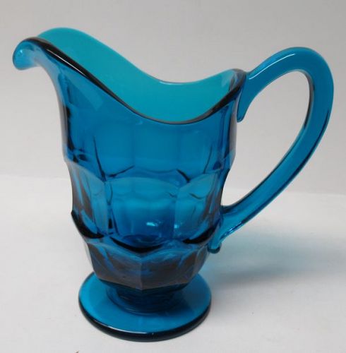 Westmoreland Brandy Wine Blue ASHBURTON 5 1/2 In 10 Oz MILK PITCHER