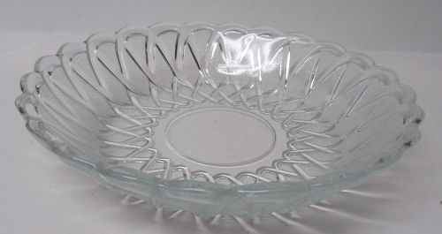 Indiana Depression Glass Crystal PRETZEL No. 622 7 1/2 In SOUP BOWL