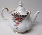 Royal Albert England 1991 China CONCERTO 6 Cup TEAPOT with LID