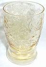 Federal Depression Glass Amber MADRID 4 1/4 In Flat WATER TUMBLER