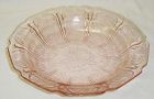 Jeannette Glass Pink CHERRY BLOSSOM 7 3/4 Inch FLAT SOUP BOWL