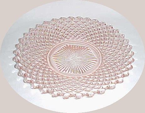 Westmoreland Glass Pink ENGLISH HOBNAIL 8 1/2 Inch SALAD PLATE