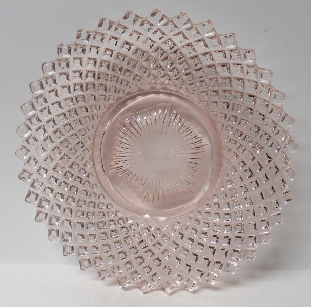 Westmoreland Glass Pink ENGLISH HOBNAIL 8 1/2 Inch SALAD PLATE
