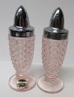 Westmoreland Glass Pink ENGLISH HOBNAIL SALT and PEPPER Shakers, OL