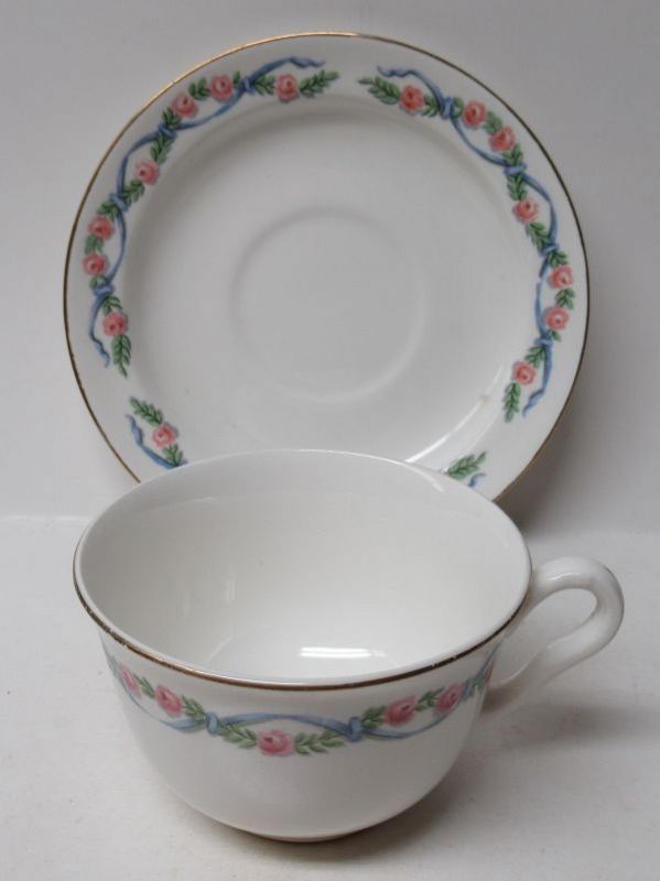 Hall China WILDFIRE Tea or Coffee CUP and SAUCER