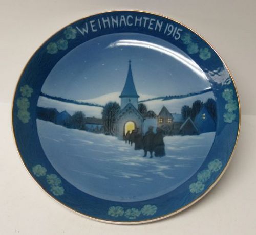 1915 Weihnachten 8 In CHRISTMAS PLATE, Rosenthal Germany
