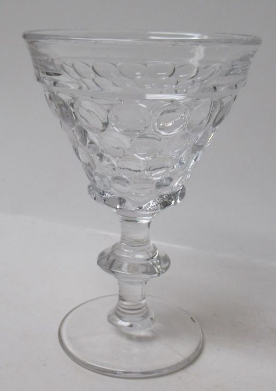 Westmoreland Crystal Glass THOUSAND EYE 4 5/8 In WINE GOBLET