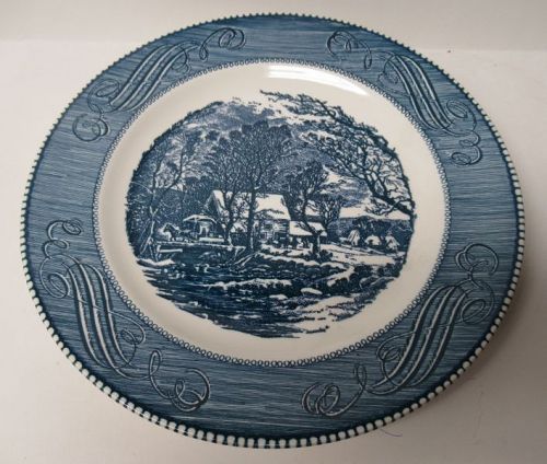 Royal China CURRIER and IVES 10 Inch DINNER PLATE