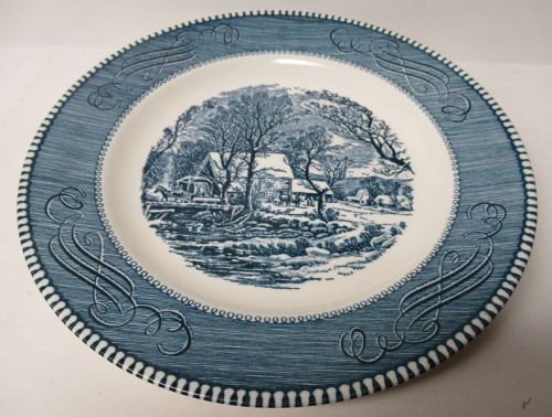 Royal China CURRIER and IVES 9 Inch LUNCHEON PLATE
