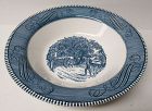 Royal China CURRIER and IVES 10 Inch Round SERVING BOWL