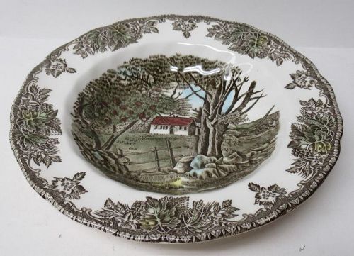 Johnson Bros FRIENDLY VILLAGE The Stone Wall 8 1/2 In SOUP BOWL
