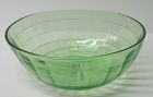 Hocking Depression Green BLOCK OPTIC 7 1/4 In Deep SALAD BOWL