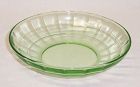 Hocking Depression Glass Green BLOCK OPTIC 5 1/4 In CEREAL BOWL