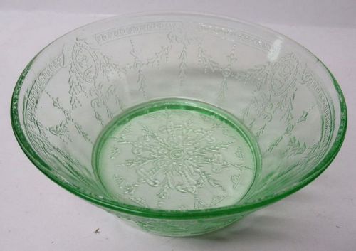 Belmont Tumbler Co Green ROSE CAMEO 5 In Straight Side CEREAL BOWL