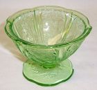 Jeannette Green CHERRY BLOSSOM 2 3/4 Inch Footed SHERBET DISH