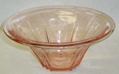 Hocking Pink PRINCESS 9 1/2 Inch HAT SHAPED BOWL