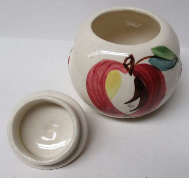 Purinton Pottery Slip Ware OPEN APPLE Individual BEAN POT and LID