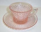 Wetmoreland Pink ENGLISH HOBNAIL Tea or Coffee CUP and SAUCER