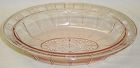 Jeannette Depression Glass Pink DORIC 9 Inch Oval SERVING BOWL