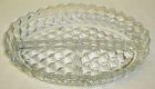 Fostoria Glass Crystal AMERICAN 10 Inch 3-Part OVAL RELISH DISH