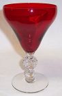 Morgantown OLD ENGLISH SPANISH RED Golf Ball 7678 7" GOBLET