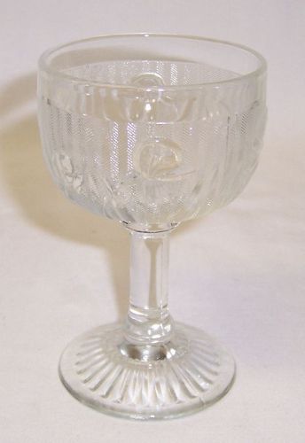 Jeannette Crystal IRIS and HERRINGBONE 4 1/4 In 4 Oz COCKTAIL TUMBLER