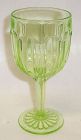 Hocking Green COLONIAL KNIFE and FORK 5 1/4 In 4 Oz CLARET GOBLET