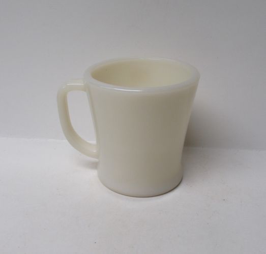 Anchor Hocking Fire King IVORY 3 1/2 Inch Handled FLAT BOTTOM MUG