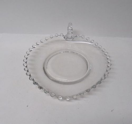 Imperial Crystal CANDLEWICK 400/51H HANDLED HEART SHAPE Plate