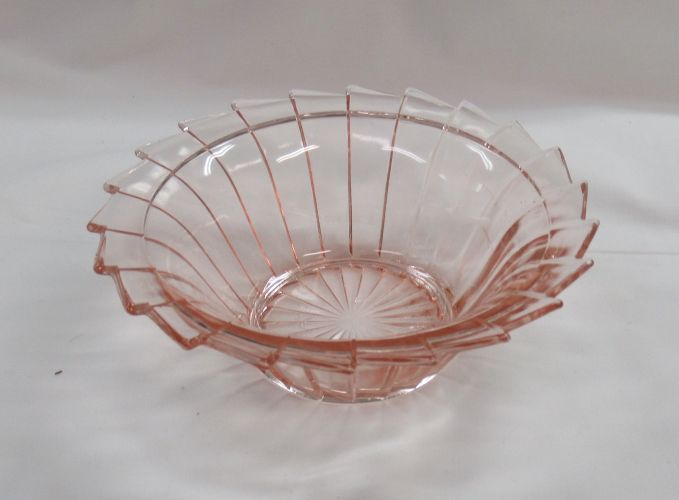 Jeannette Depression Glass Pink SIERRA Pinwheel 5 1/2 In CEREAL BOWL