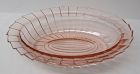 Jeannette Pink SIERRA, Pinwheel, 9 1/4 Inch Oval SERVING BOWL