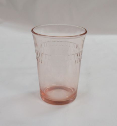 Hocking Pink ROULETTE Many Windows 4 In 10 Oz WATER TUMBLER