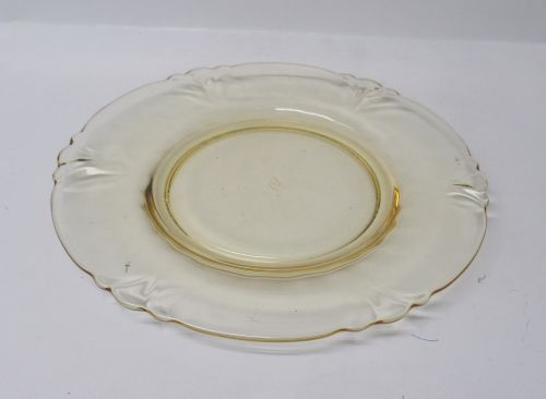 Heisey Topaz Yellow Elegant Glass EMPRESS 7 1/2 Inch SALAD PLATE