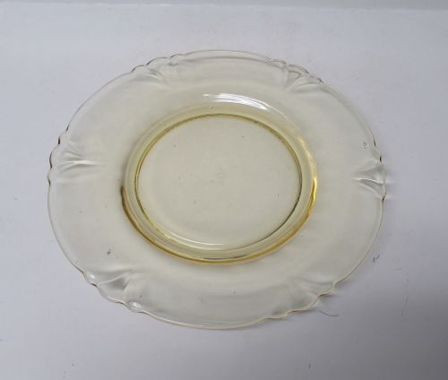 Heisey Topaz Yellow Elegant Glass EMPRESS 7 1/2 Inch SALAD PLATE