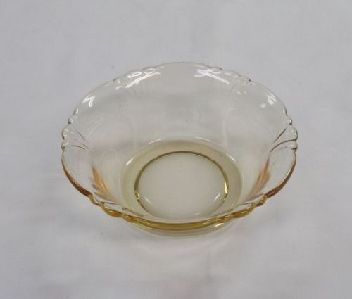Heisey Topaz Yellow Elegant Glass EMPRESS 4 1/4 Inch FRUIT BOWL