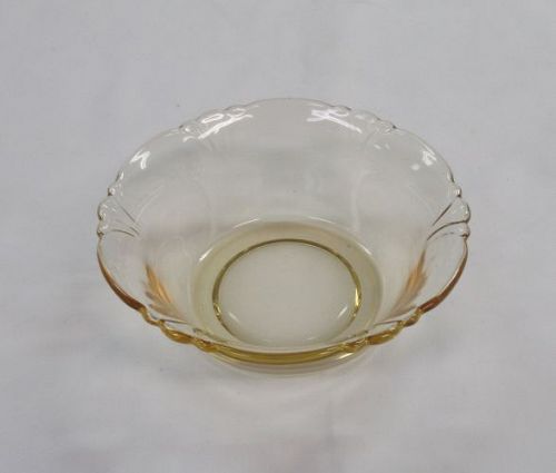 Heisey Topaz Yellow Elegant Glass EMPRESS 4 1/4 Inch FRUIT BOWL (item ...