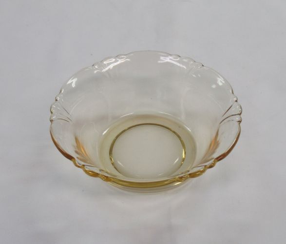 Heisey Topaz Yellow Elegant Glass EMPRESS 4 1/4 Inch FRUIT BOWL