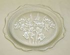 Jeannette Crystal IRIS and HERRINGBONE 8 Inch LUNCHEON PLATE