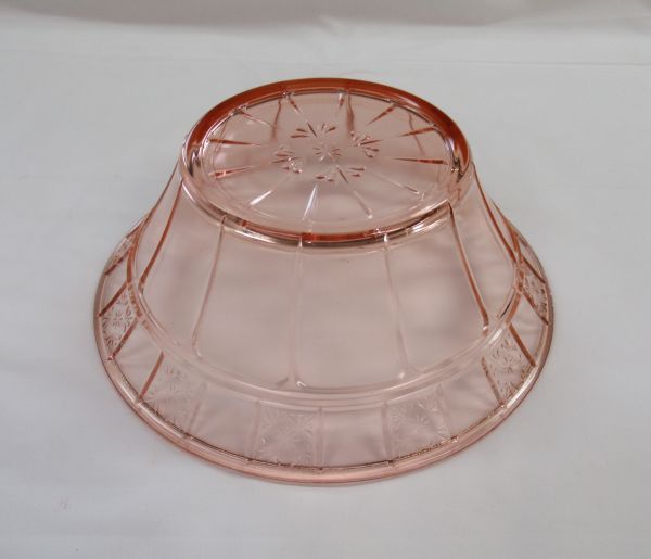 Jeannette Depression Glass Pink DORIC 8 Inch Round SERVING BOWL