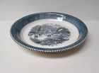 Royal China Jeannette CURRIER and IVES 10 In Early Winter PIE PLATE