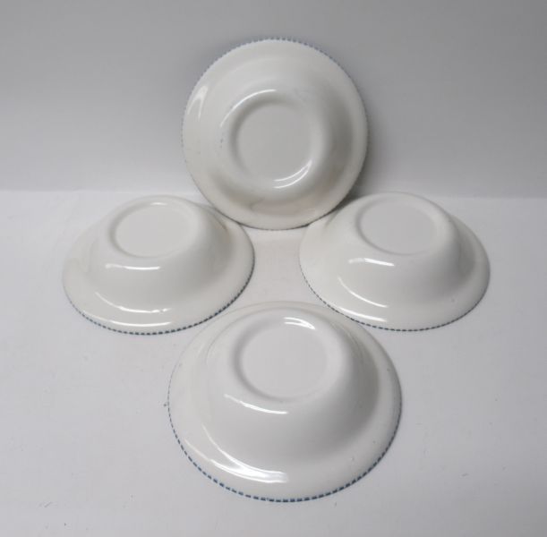 Royal China CURRIER and IVES 5 Inch Fruit Bowls, Set of Four (4) Bowls