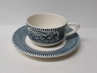 Royal China CURRIER and IVES Tea or Coffee CUP and SAUCER, USA