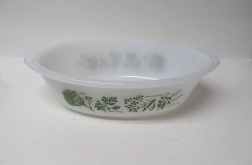 Glasbake HERB DILL SPICE 8 Inch X 5 Inch BAKE DISH