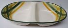 Metlox Vernonware GINGHAM 11 1/2 Inch 2-Part OVAL DIVIDED BOWL