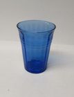 Hazel Atlas Cobalt MODERNTONE 4 Inch Flat WATER TUMBLER