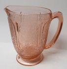 Jeannette Pink CHERRY BLOSSOM 6 1/2 Inch ALL OVER PATTERN PITCHER