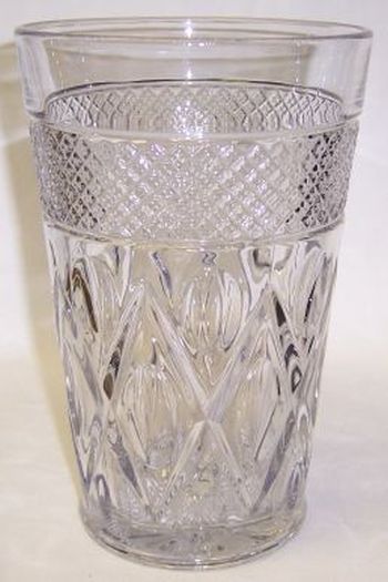 Imperial Glass Crystal CAPE COD 8 1/2 Inch High FLIP VASE