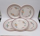 5-Corning Corelle ABUNDANCE 8 1/2 In Indented Ridge LUNCHEON PLATES