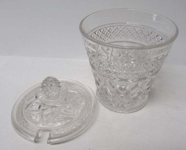 Imperial Glass Crystal CAPE COD MARMALADE With Cut-Out Lid
