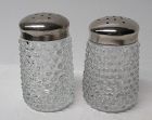 Duncan and Miller Crystal HOBNAIL 2 3/4 Inch SALT and PEPPER SHAKERS